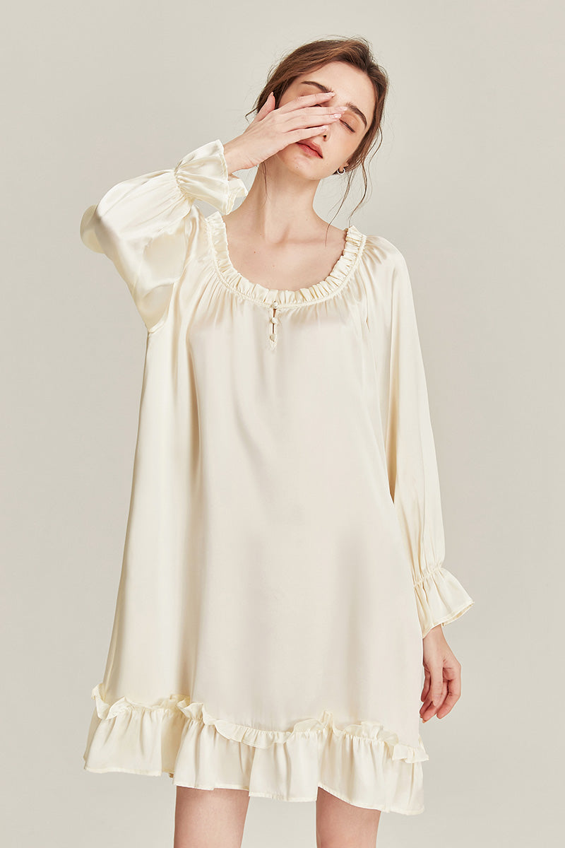 100% Mulberry Silk Petal Nightdress