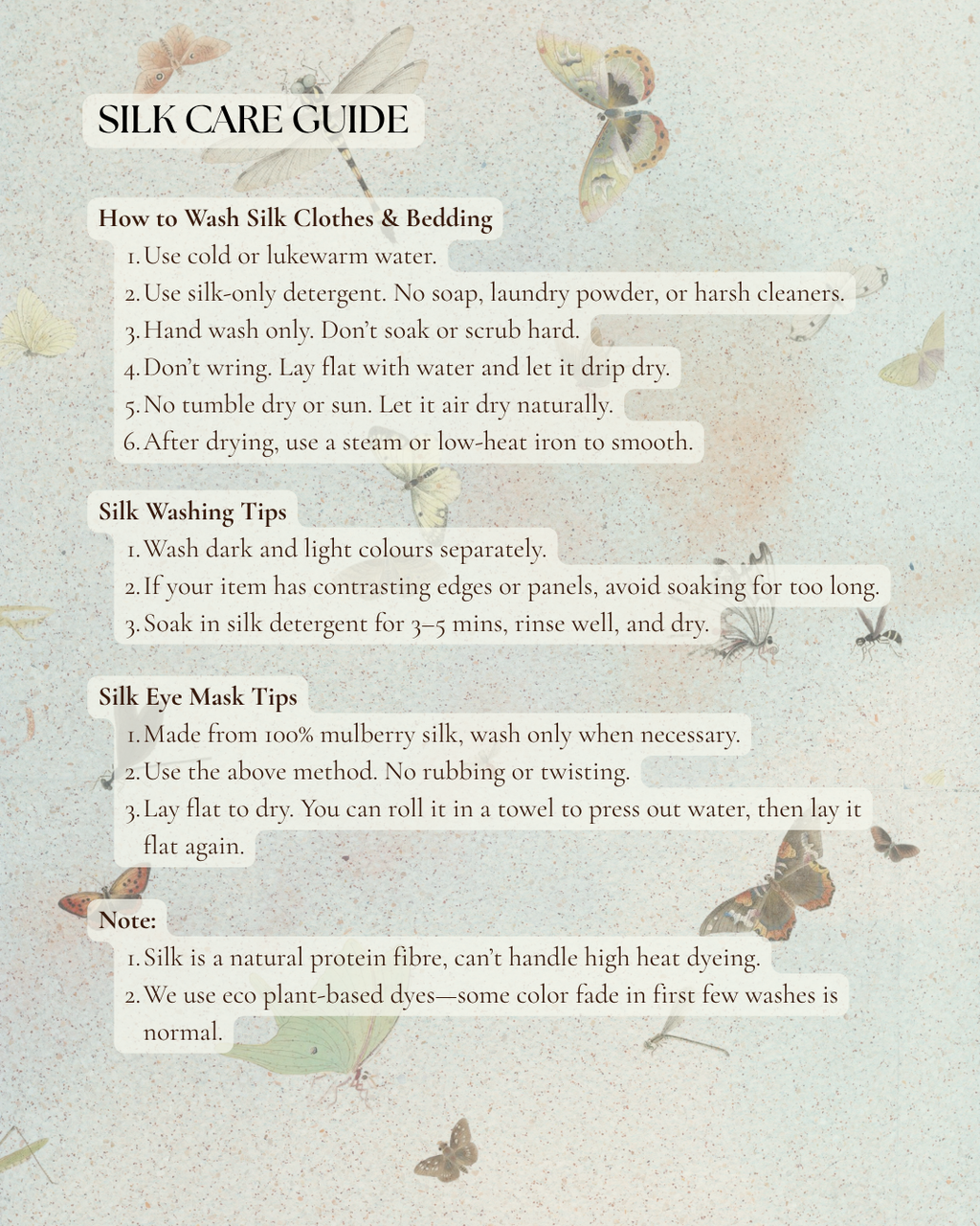 Jinlure 100% Silk Pyjama Set Long Sleeve