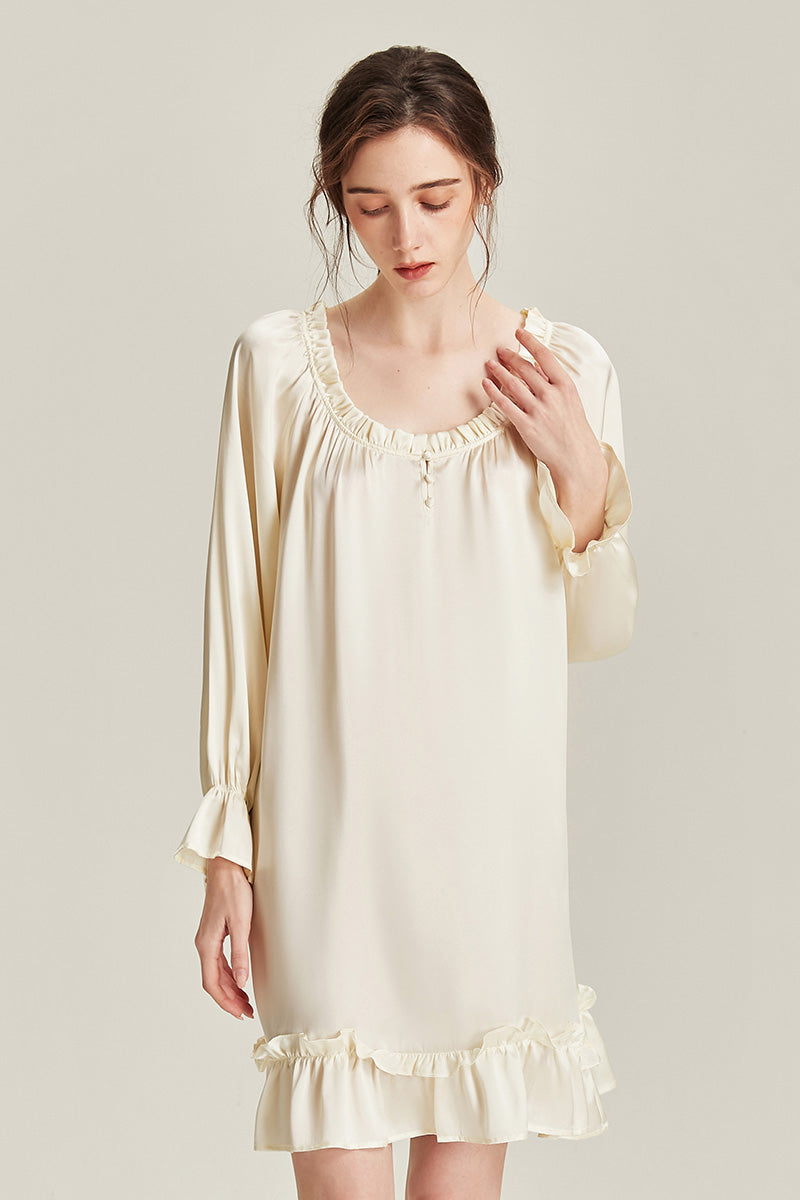100% Mulberry Silk Petal Nightdress