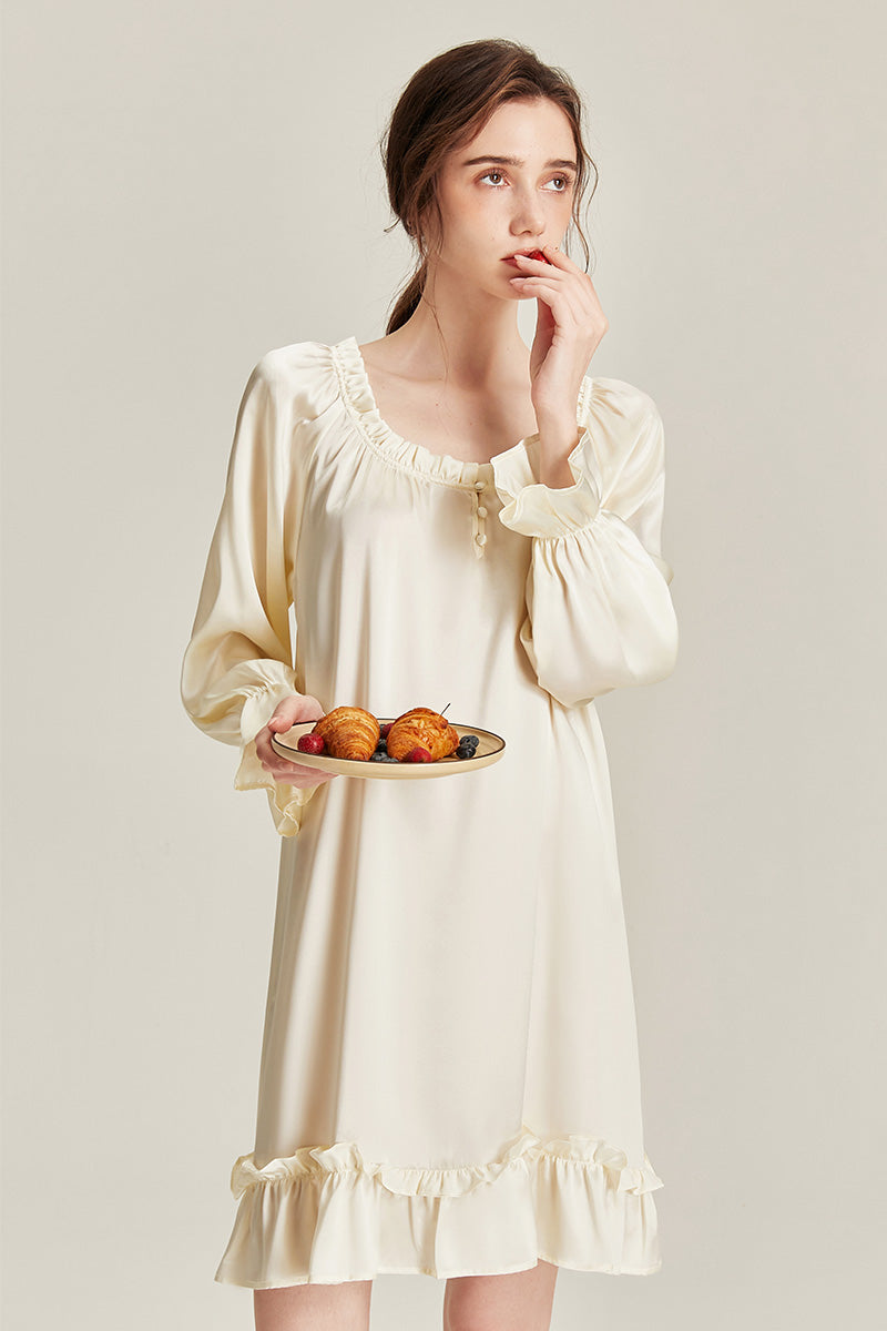 100% Mulberry Silk Petal Nightdress