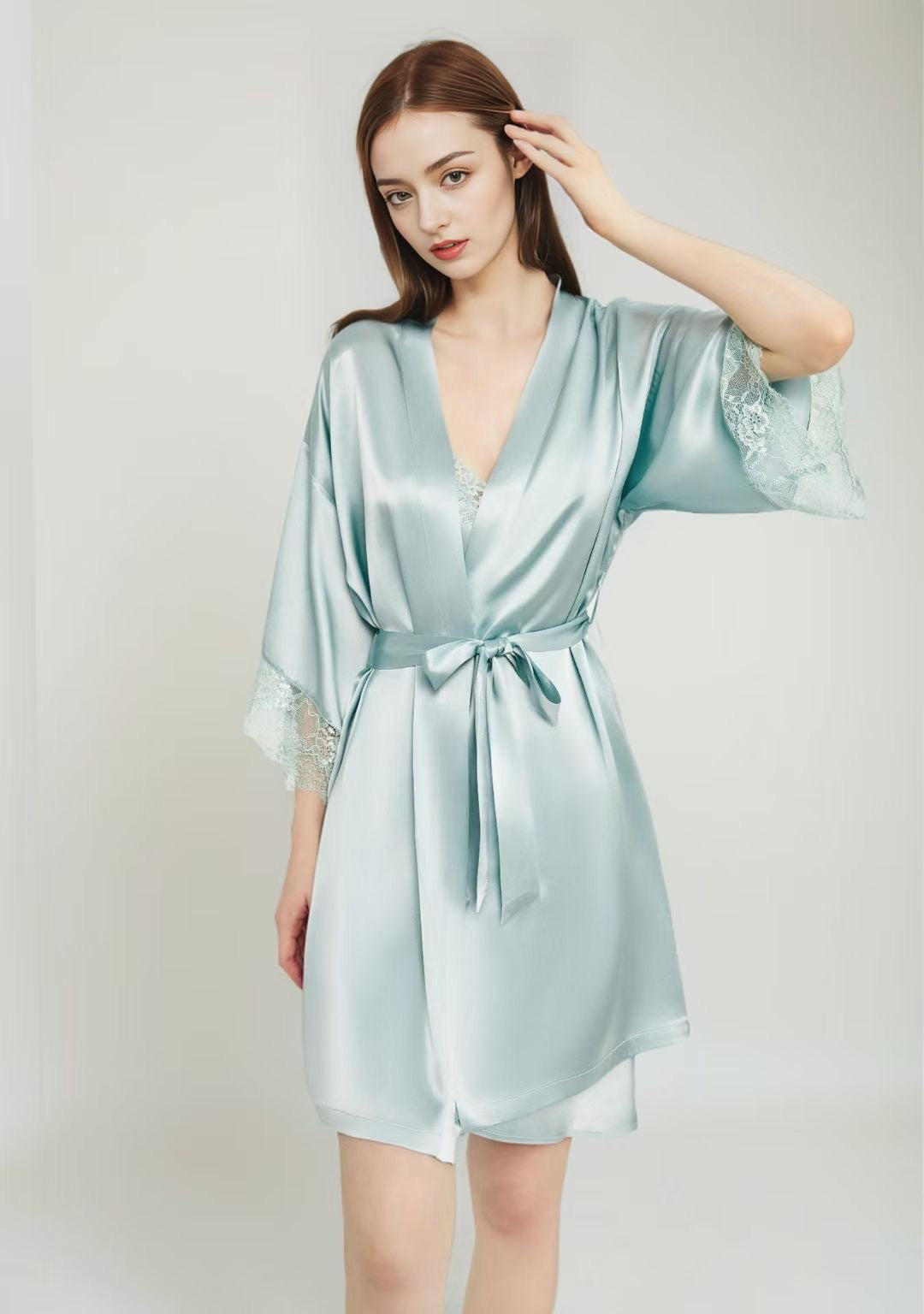 100% Mulberry Silk Lace Nightdress