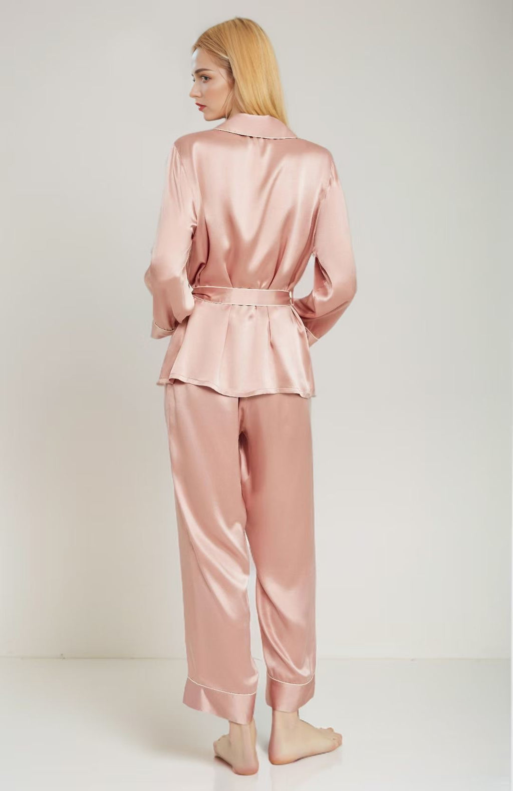 Jinlure 100% Silk Pyjama Set Long Sleeve