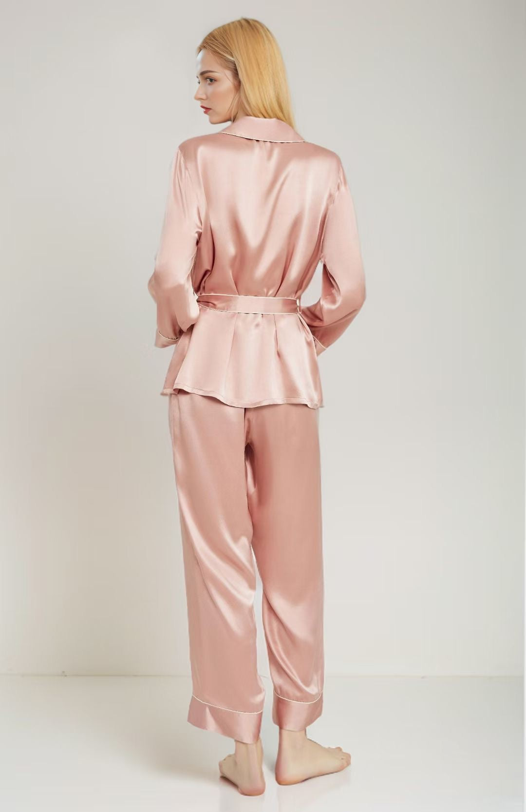 Jinlure 100% Silk Pyjama Set Long Sleeve